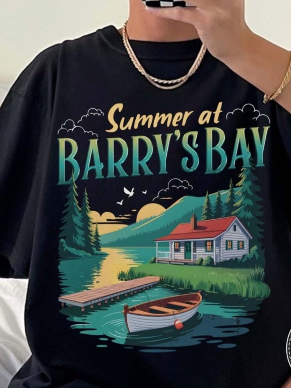 Lakeside Summer Reading T-shirt, Book Lover Graphic Tee